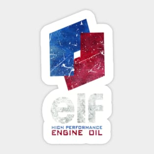 French Engine Oil Vintage Emblem T-Shirt V02 Sticker